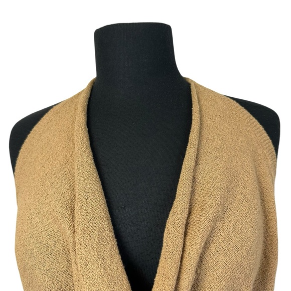 Free People Iris Sweater Open Back Tan Halter Top M - Picture 5 of 12